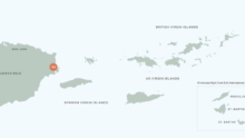 Mapa localizando el desarrollo Moncayo en Fajardo